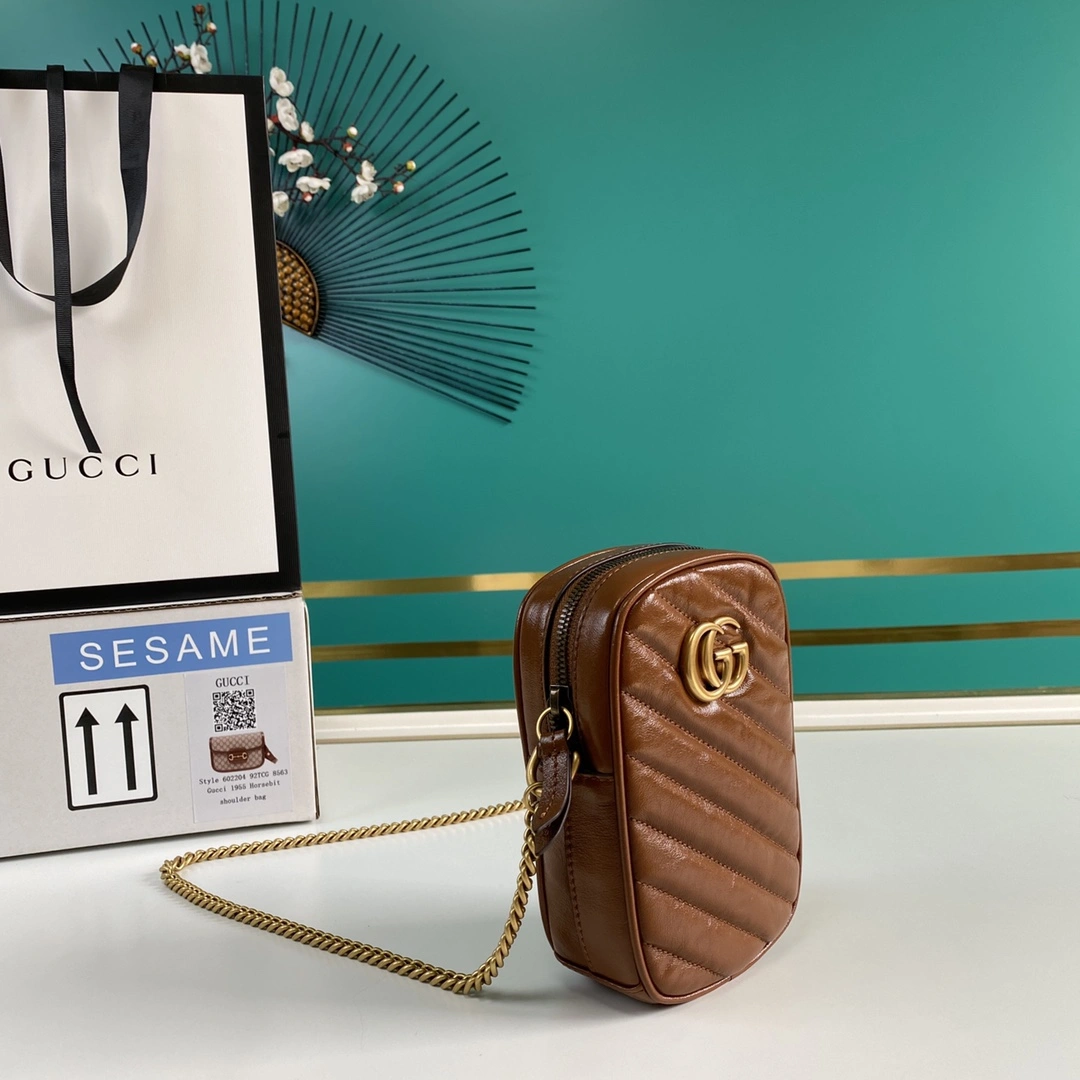 G*ucci Bag Top Quality 10.5*17*5cm Classic 8082