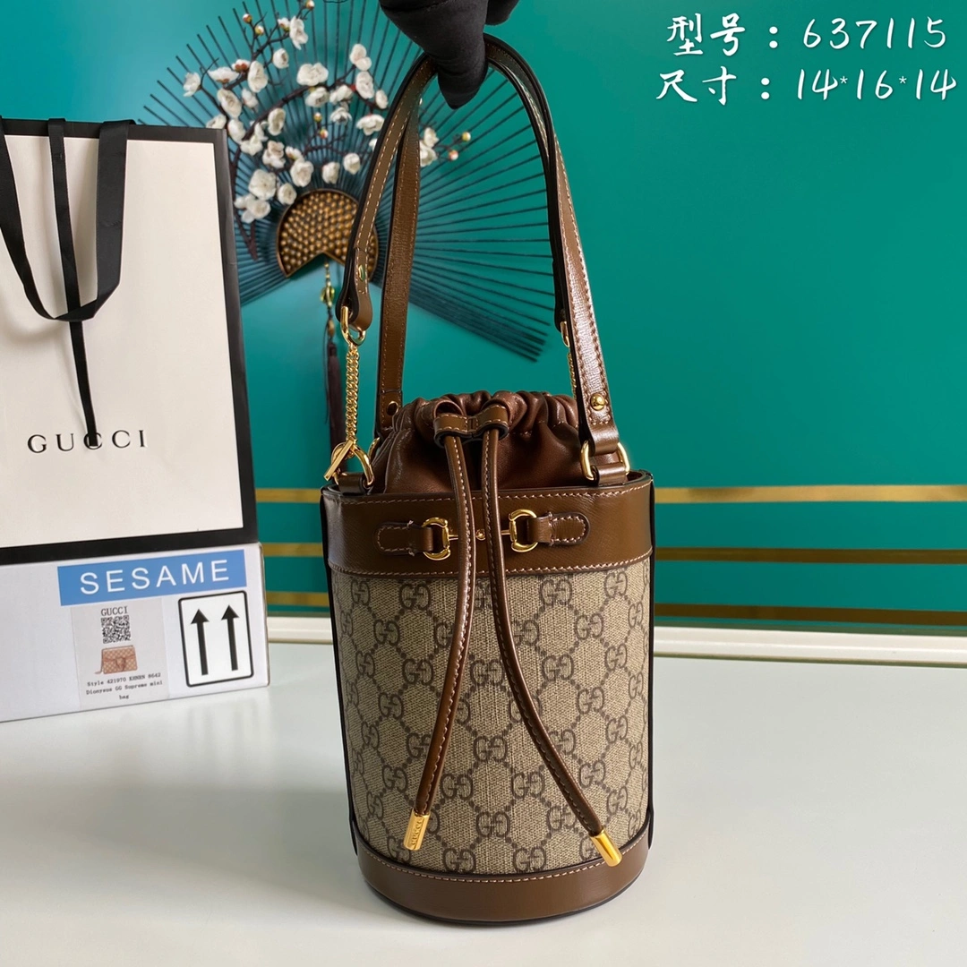 Contemporary G*ucci Bag Top Quality 14*16*14cm 8101