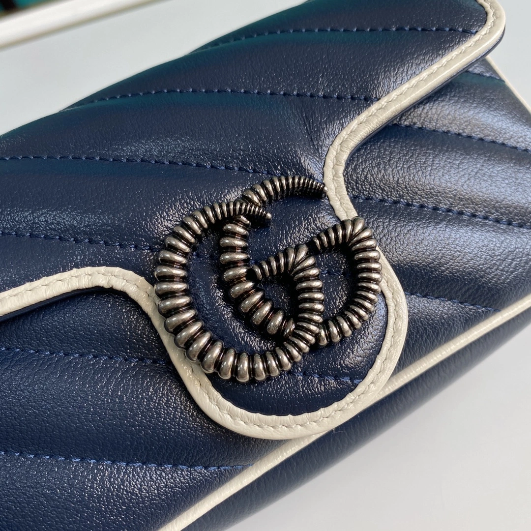 G*ucci Bag Top Quality 16.5*10.2*5.1cm Bold 8086