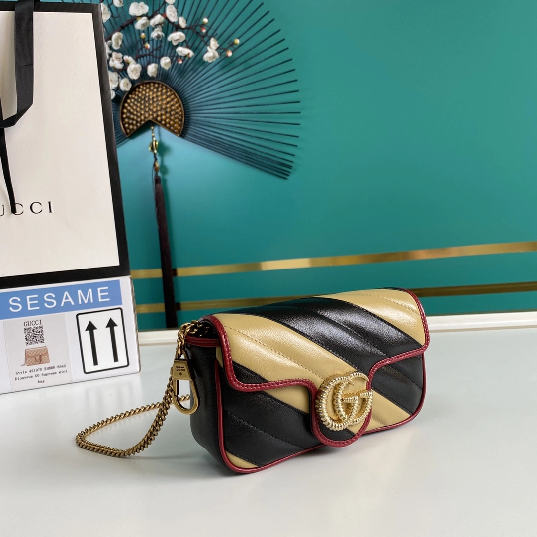 Casual G*ucci Bag Top Quality 16.5*10.2*5.1cm 8090