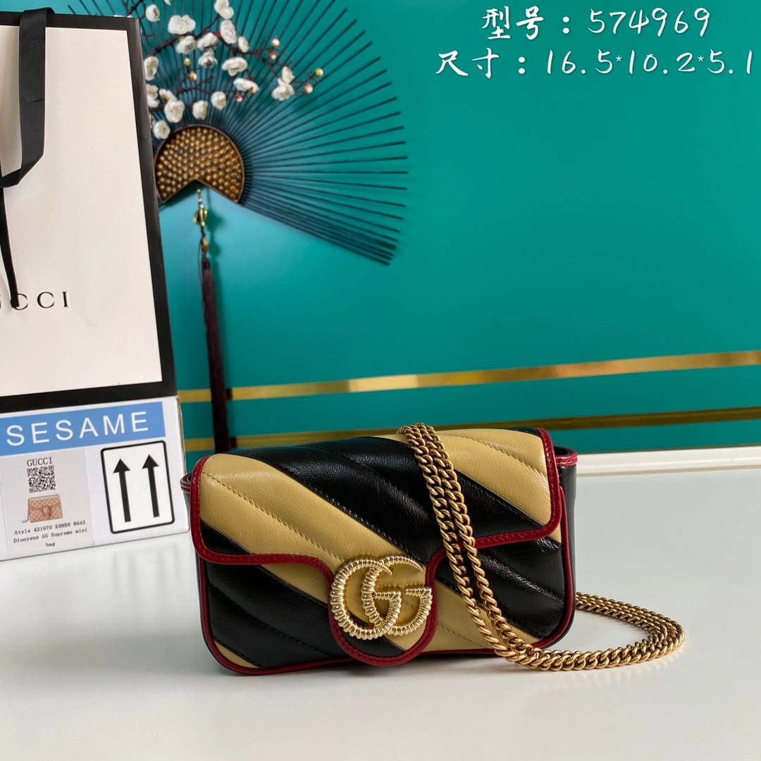 Casual G*ucci Bag Top Quality 16.5*10.2*5.1cm 8090