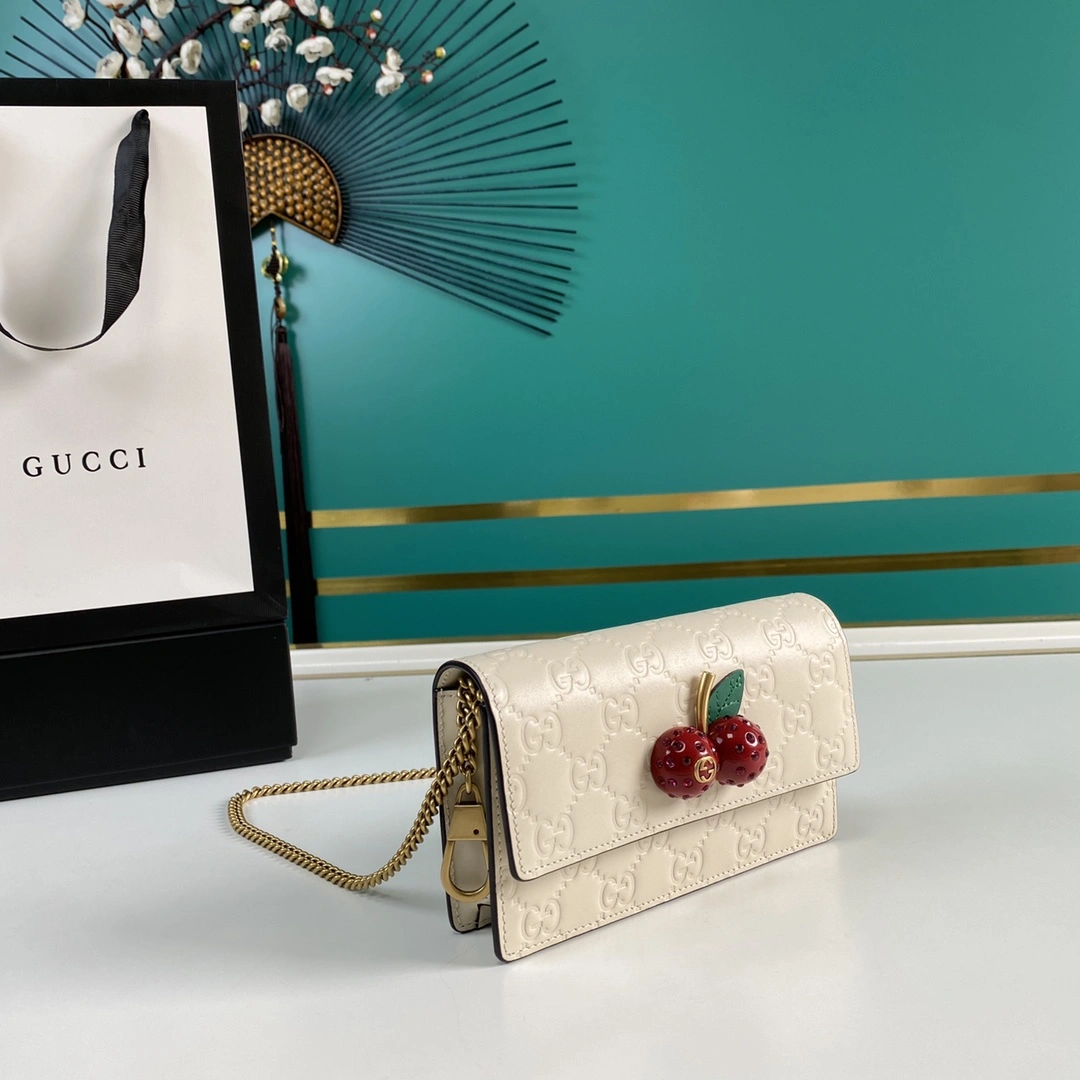 G*ucci Bag Top Quality 16.5*10*3.5cm Colorful 8074