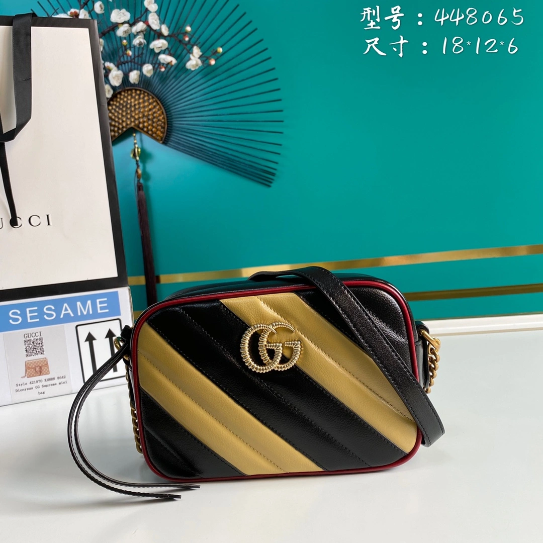 G*ucci Bag Top Quality 18*12*6cm Sporty 8093