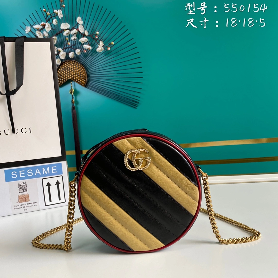 G*ucci Bag Top Quality 18*18*5cm Original 8092