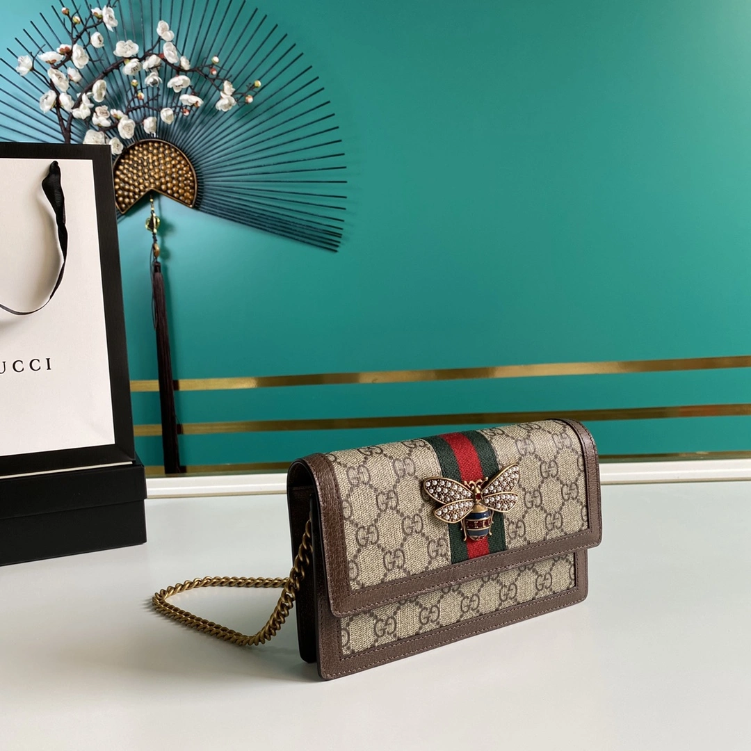 G*ucci Bag Top Quality 20*12.5*4cm Supportive 8077