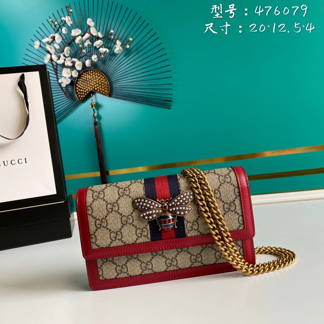 G*ucci Bag Top Quality 20*12.5*4cm Supportive 8077
