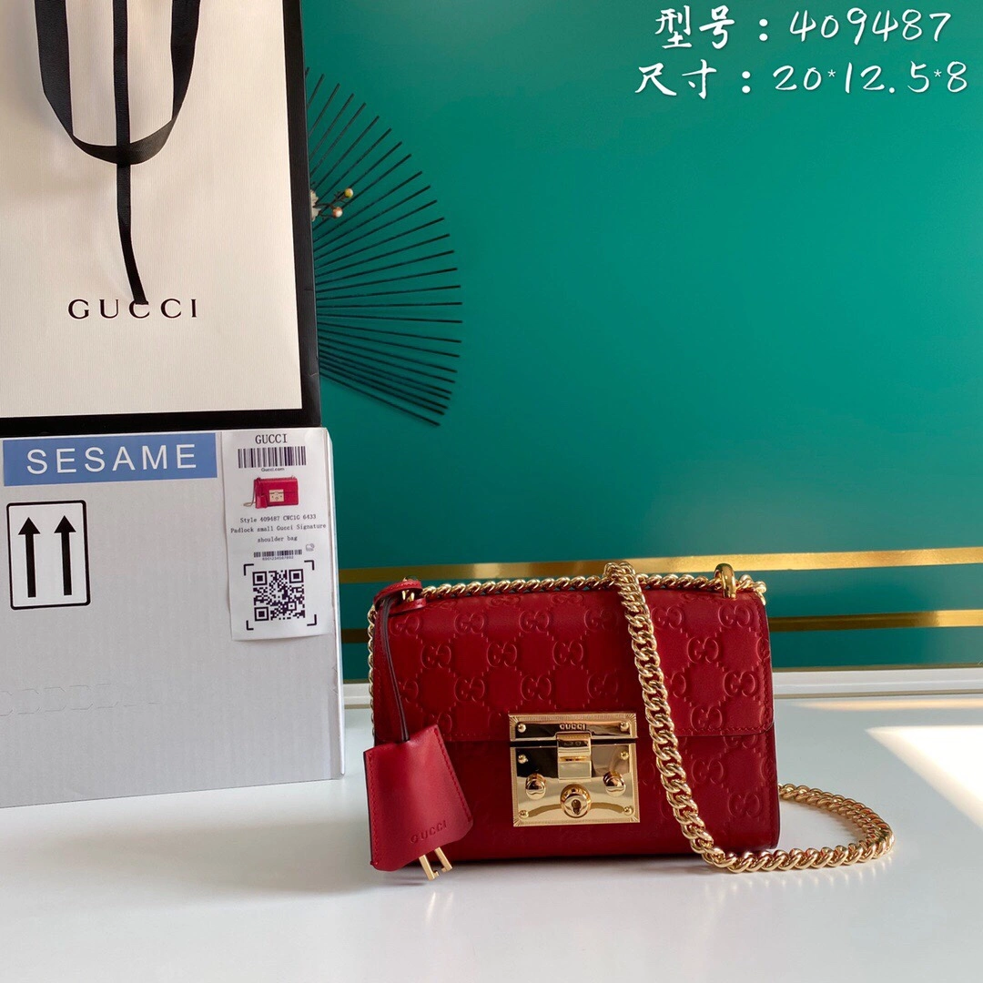 G*ucci Bag Top Quality 20*12.5*8cm Classic 8172