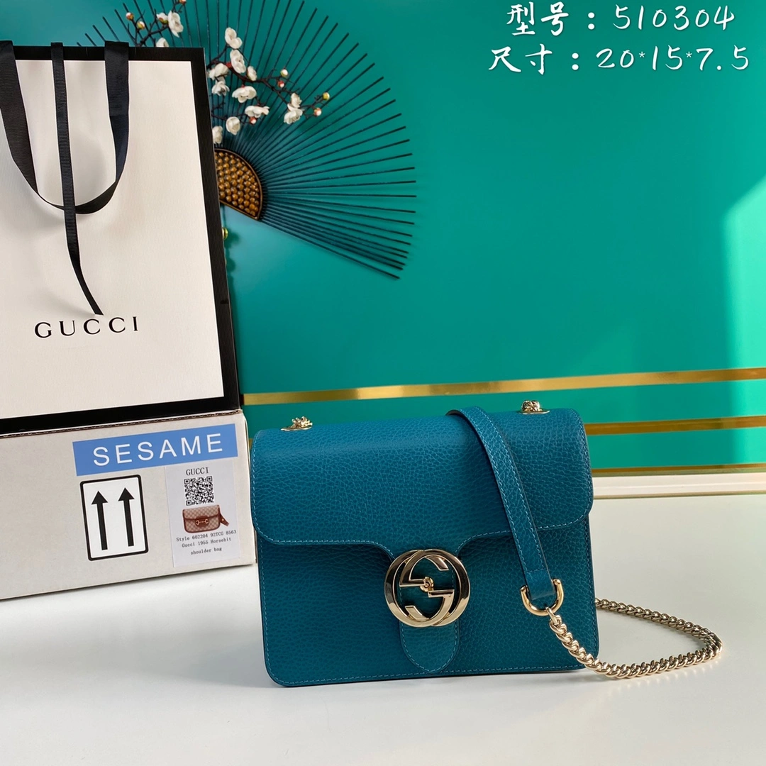 Fashionable G*ucci Bag Top Quality 20*15*7.5cm 8107
