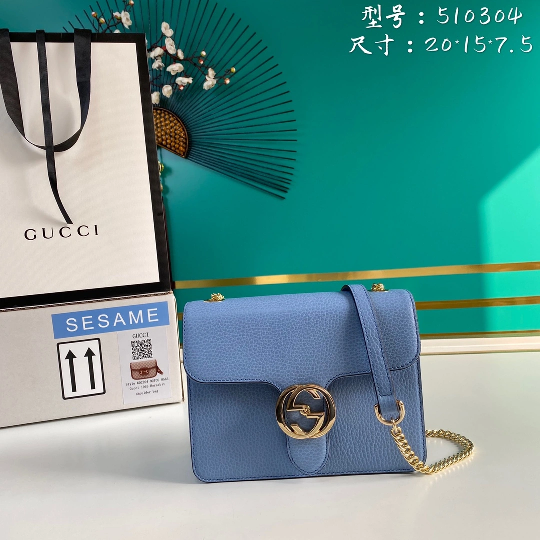 Fashionable G*ucci Bag Top Quality 20*15*7.5cm 8107