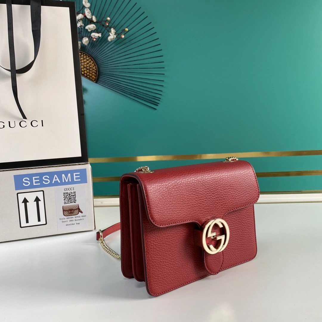 Fashionable G*ucci Bag Top Quality 20*15*7.5cm 8107