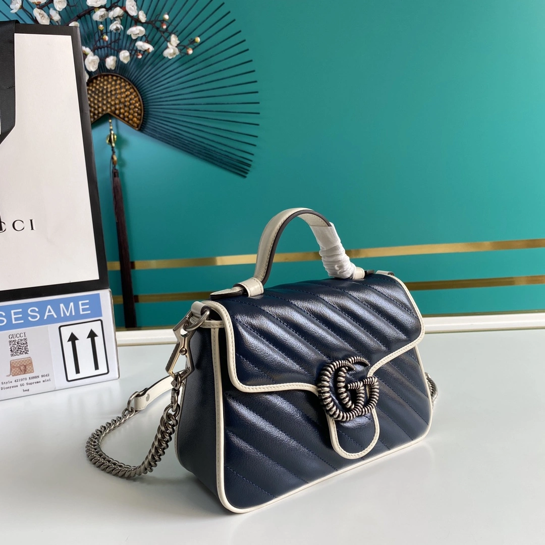 G*ucci Bag Top Quality 21*15.5*8cm Trendsetting 8104