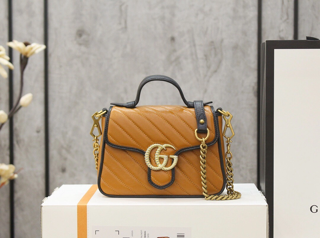 G*ucci Bag Top Quality 21*15.5*8cm WaterResistant 8213