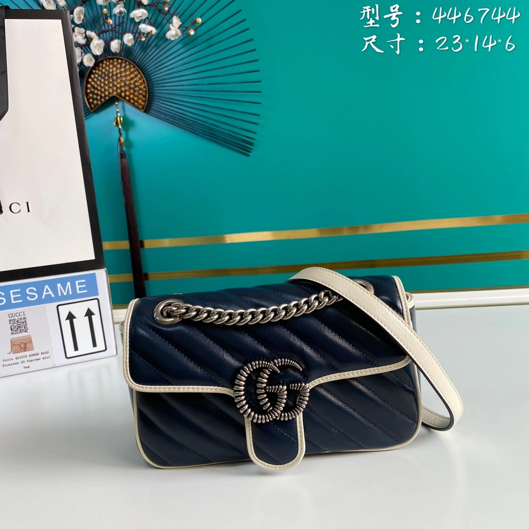 G*ucci Bag Top Quality 23*14*6cm StreetReady 8089