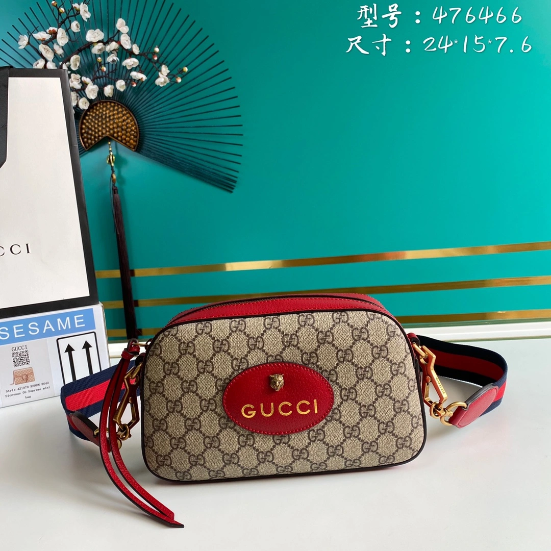 G*ucci Bag Top Quality 24*15*7.6cm Original 8134