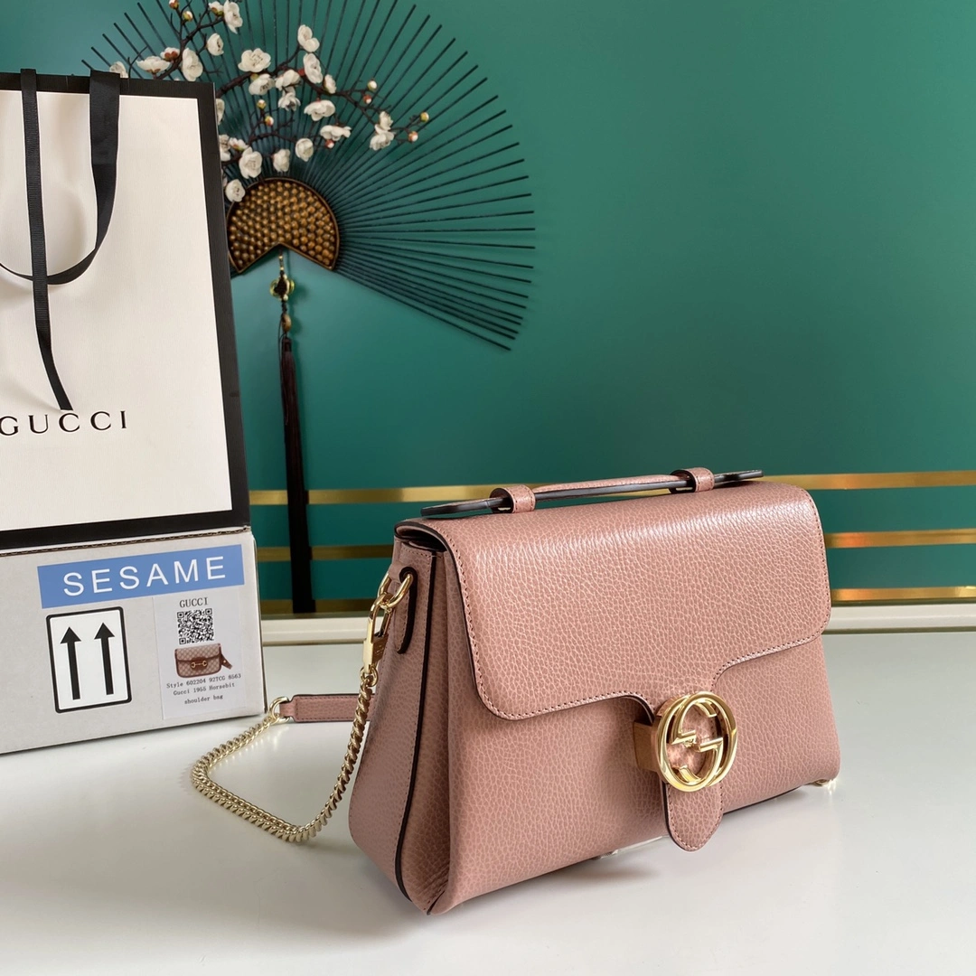 G*ucci Bag Top Quality 25*20*7cm Refined 8105
