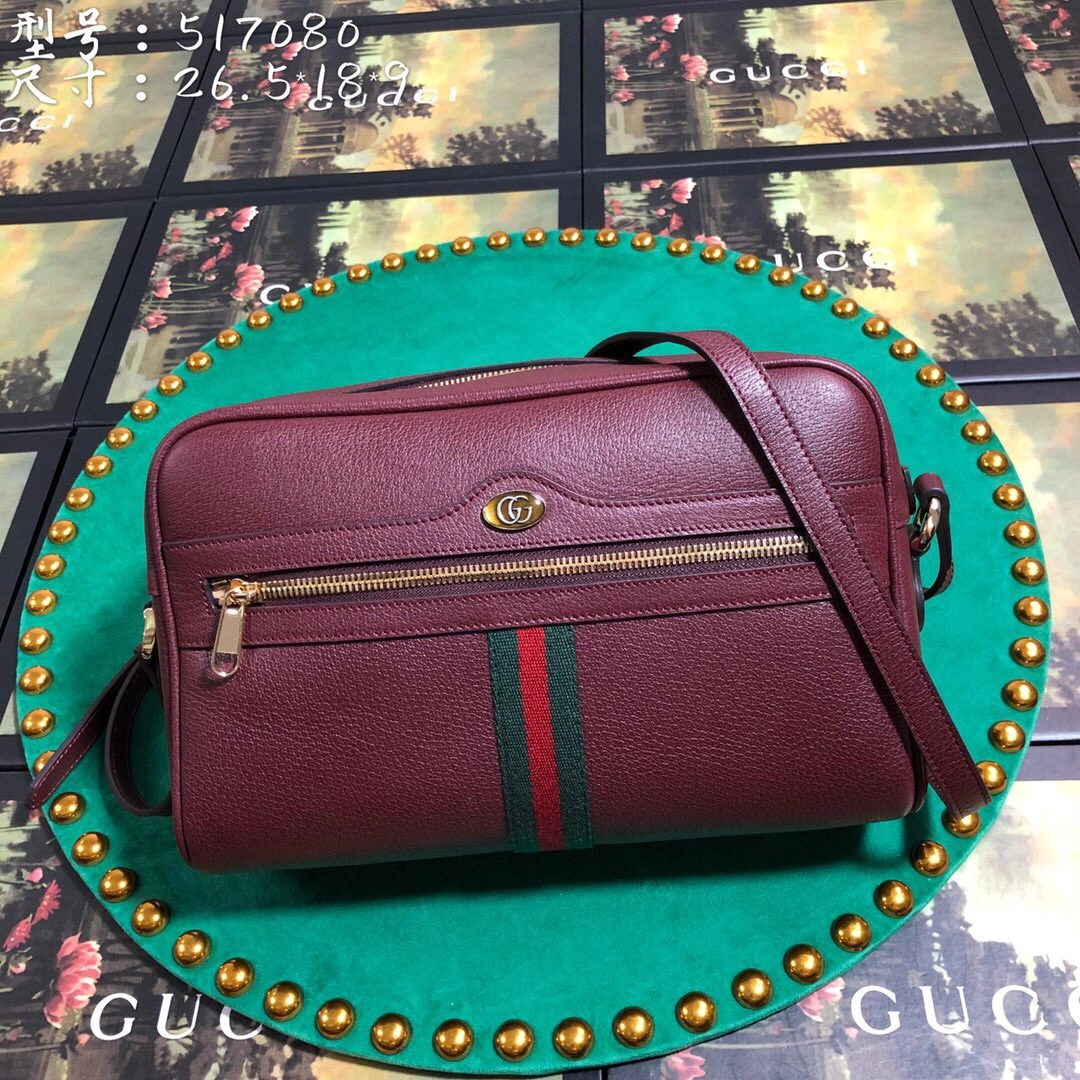 WrinkleFree G*ucci Bag Top Quality 26.5*18*9cm 8143