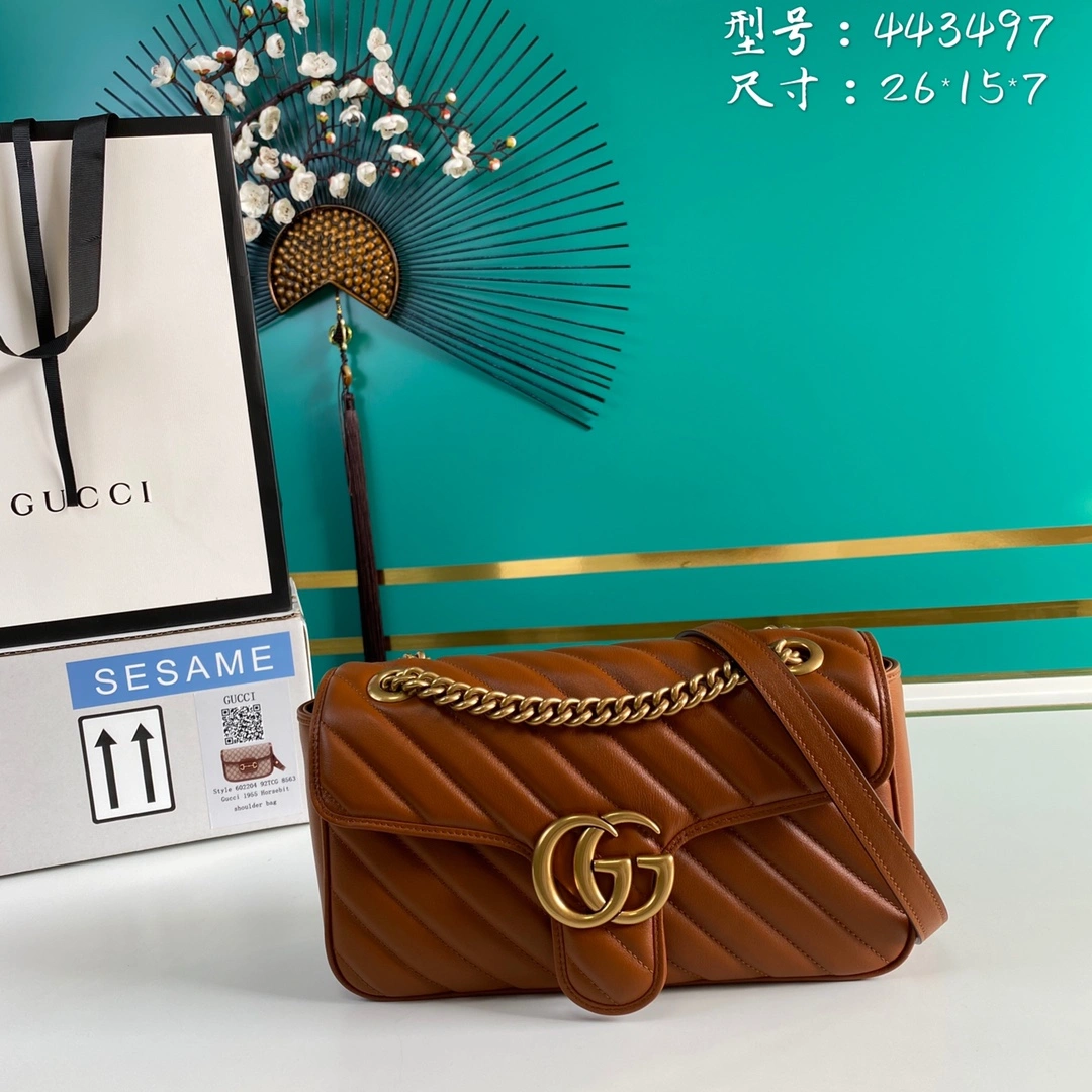 G*ucci Bag Top Quality 26*15*7cm Effortless 8094