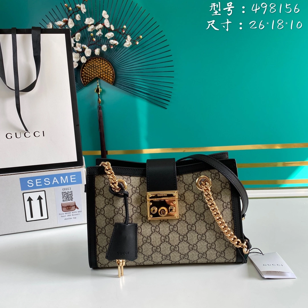 G*ucci Bag Top Quality 26*18*10cm Chic 8097