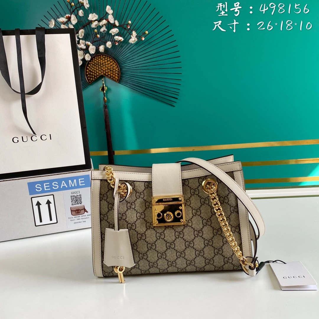 G*ucci Bag Top Quality 26*18*10cm Chic 8097