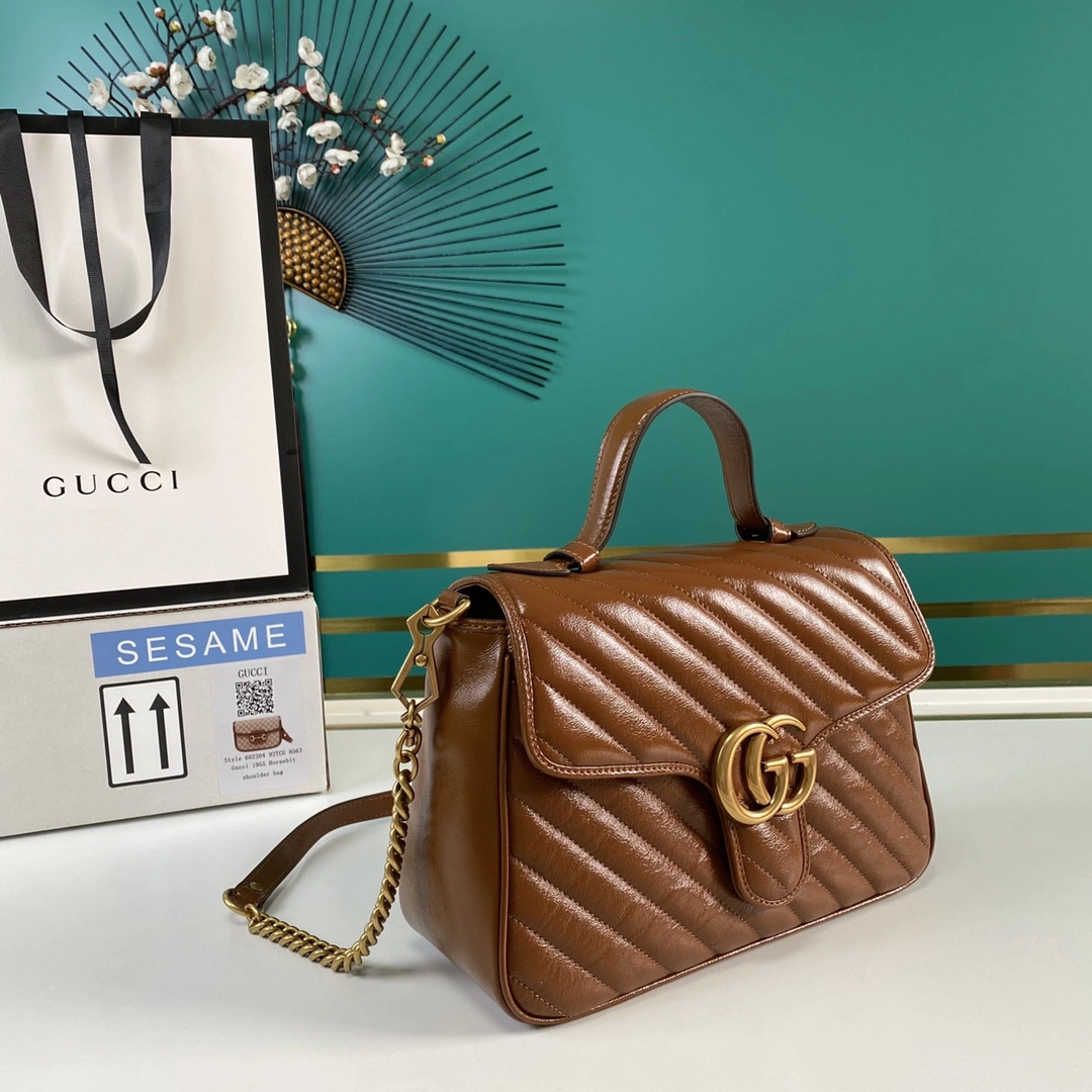 G*ucci Bag Top Quality 27*19*10.5cm Trendsetting 8085