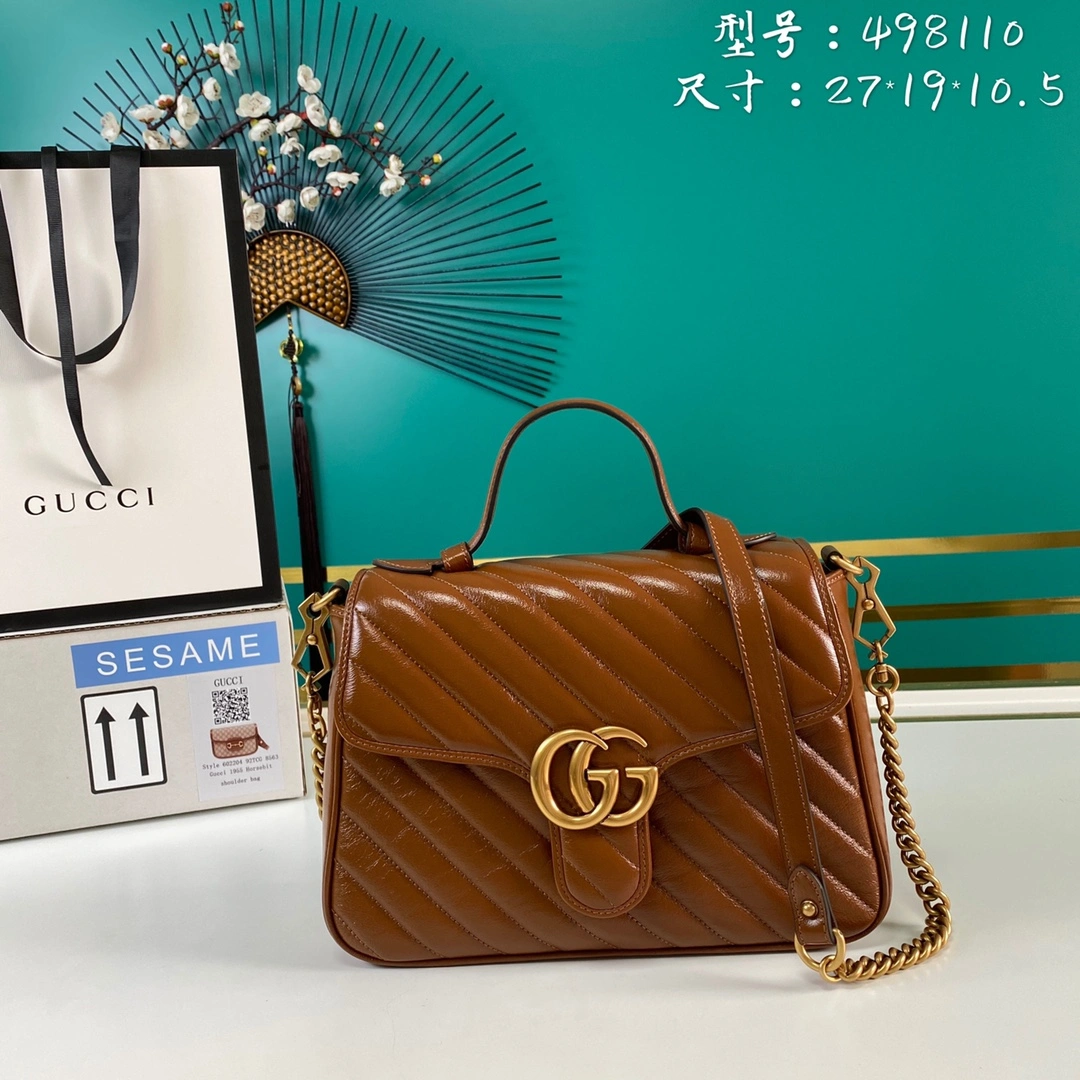 G*ucci Bag Top Quality 27*19*10.5cm Trendsetting 8085