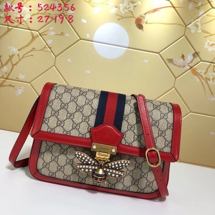 G*ucci Bag Top Quality 27*19*8cm Youthful 8144