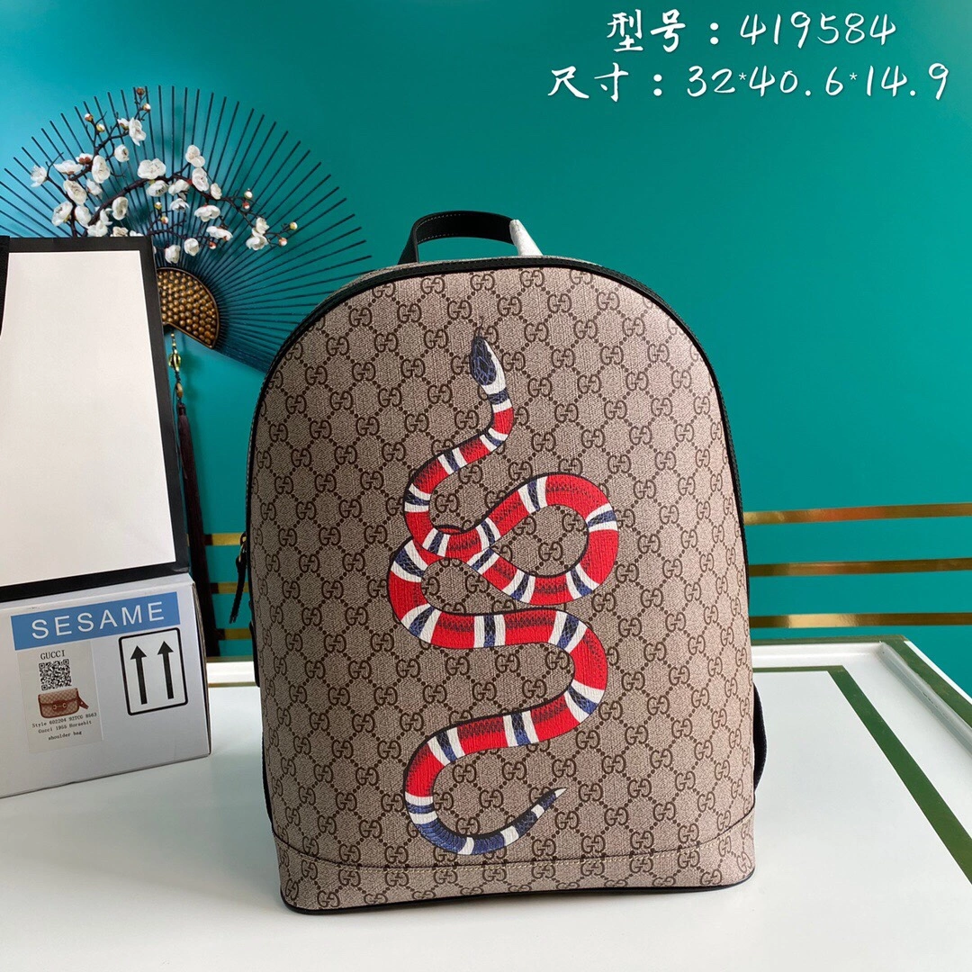 G*ucci Bag Top Quality 32*40.6*14.9cm ZipUp 8073