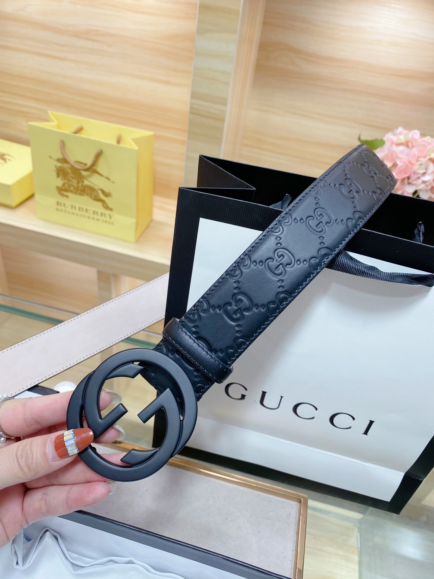 G*ucci Belts Top Version TravelReady 15051