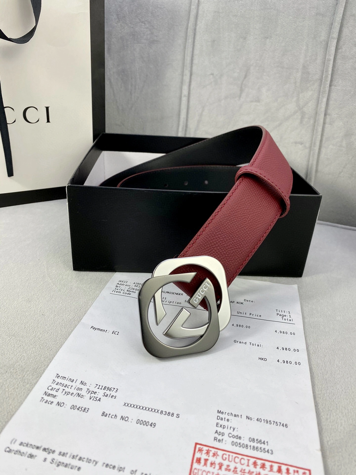 G*ucci Belts XX 20250407- Packable 14730