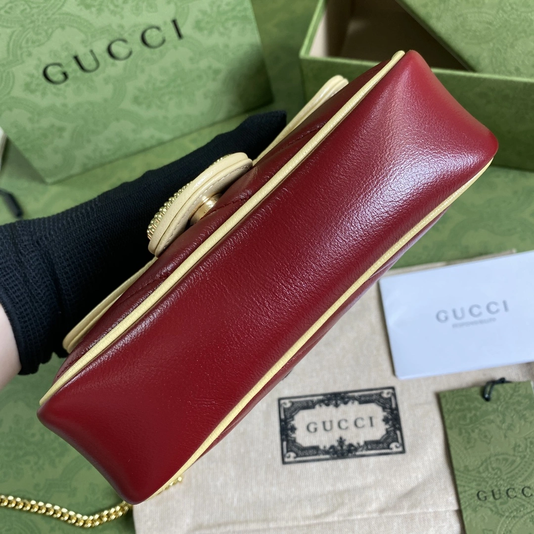 Sustainable G*ucci Top Bag 16.5*10.2*5.1cm 7985