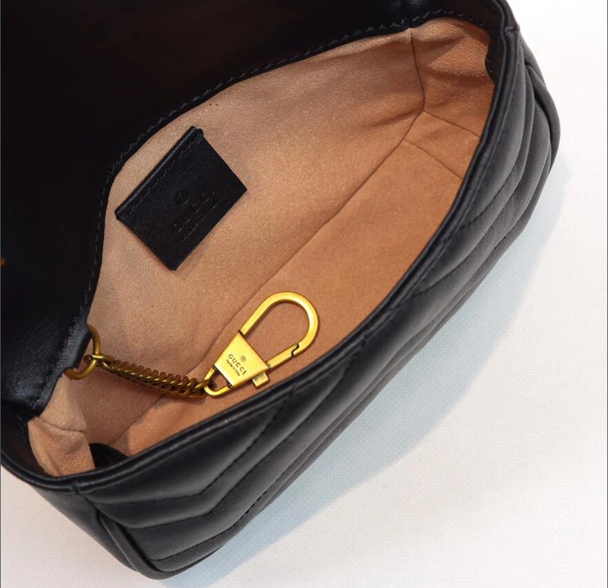 G*ucci Top Bag 16.5*10.2*5.1cm Comfortable 8027