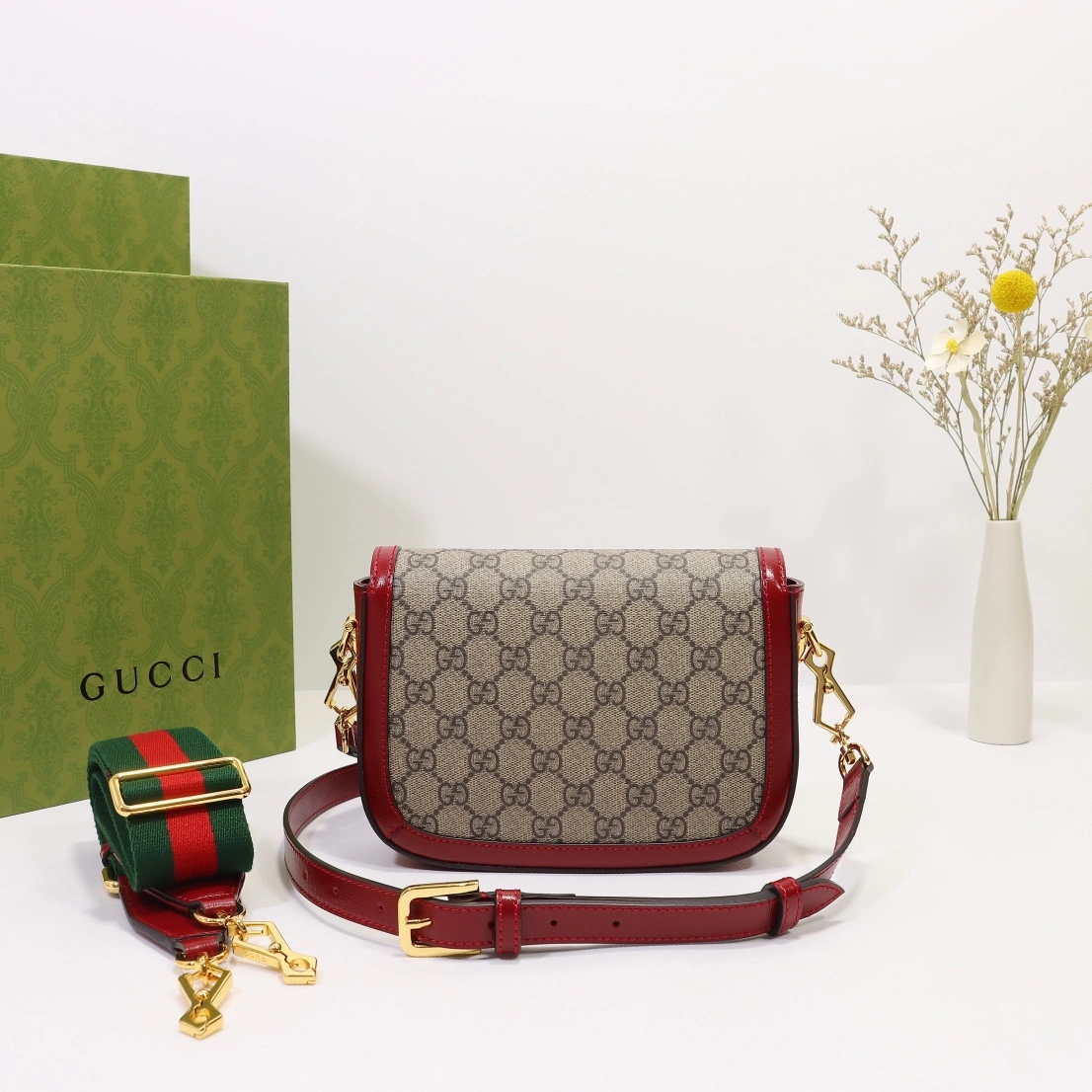 G*ucci Top Bag 20.5*14.5*5cm Cozy 8015