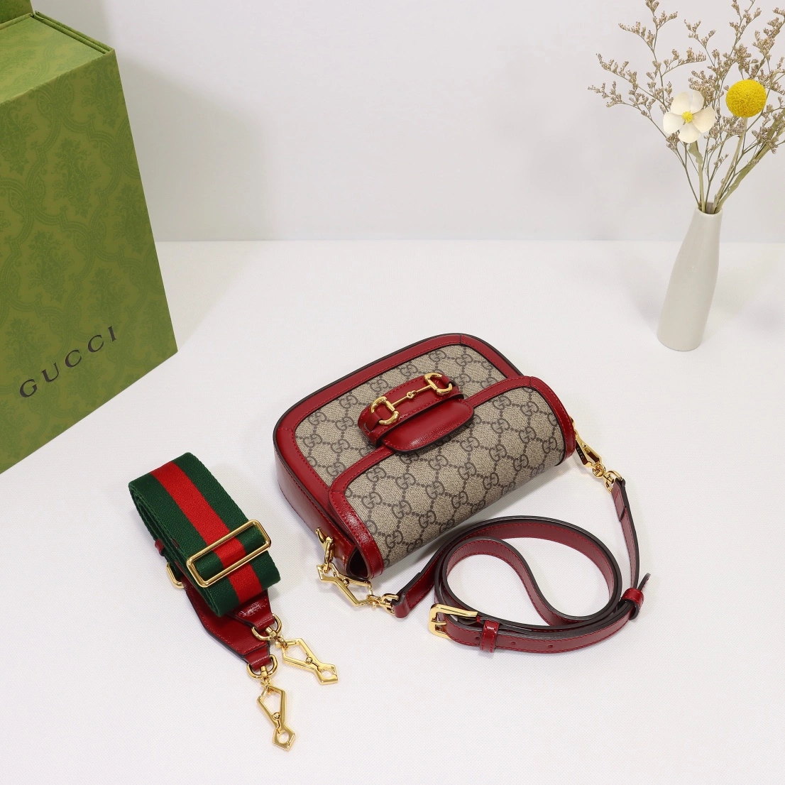 G*ucci Top Bag 20.5*14.5*5cm Cozy 8015