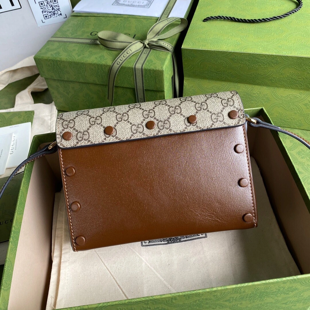 G*ucci Top Bag 20.5*15.5*6cm Minimalist 8054