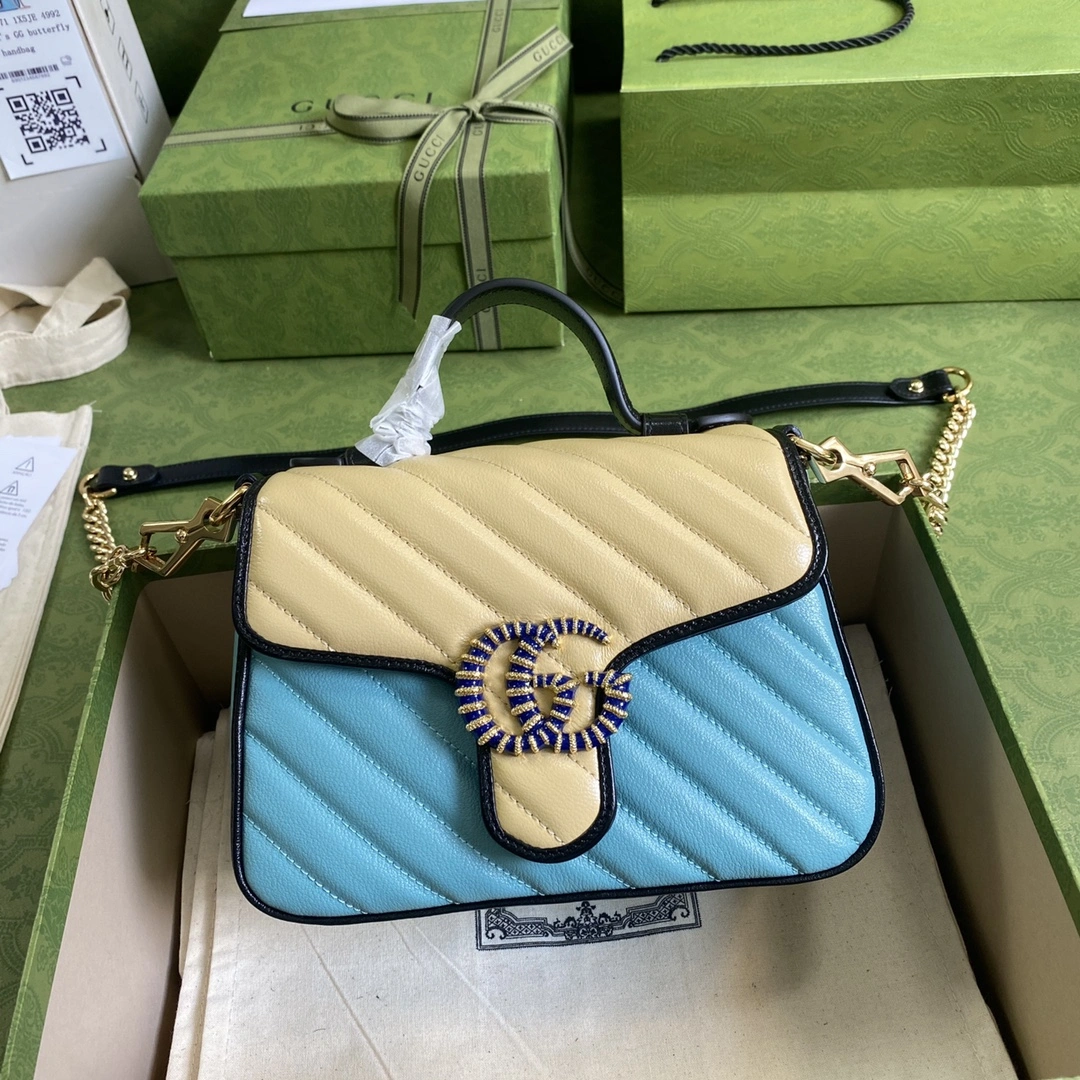 EyeCatching G*ucci Top Bag 21*15.5*8cm 7986
