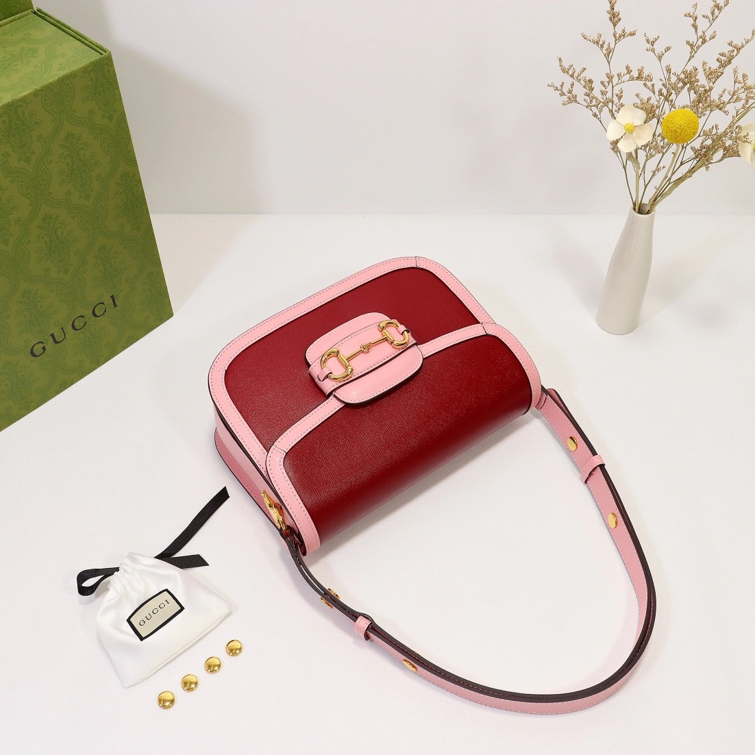 G*ucci Top Bag 25*18*8cm Affordable 8013