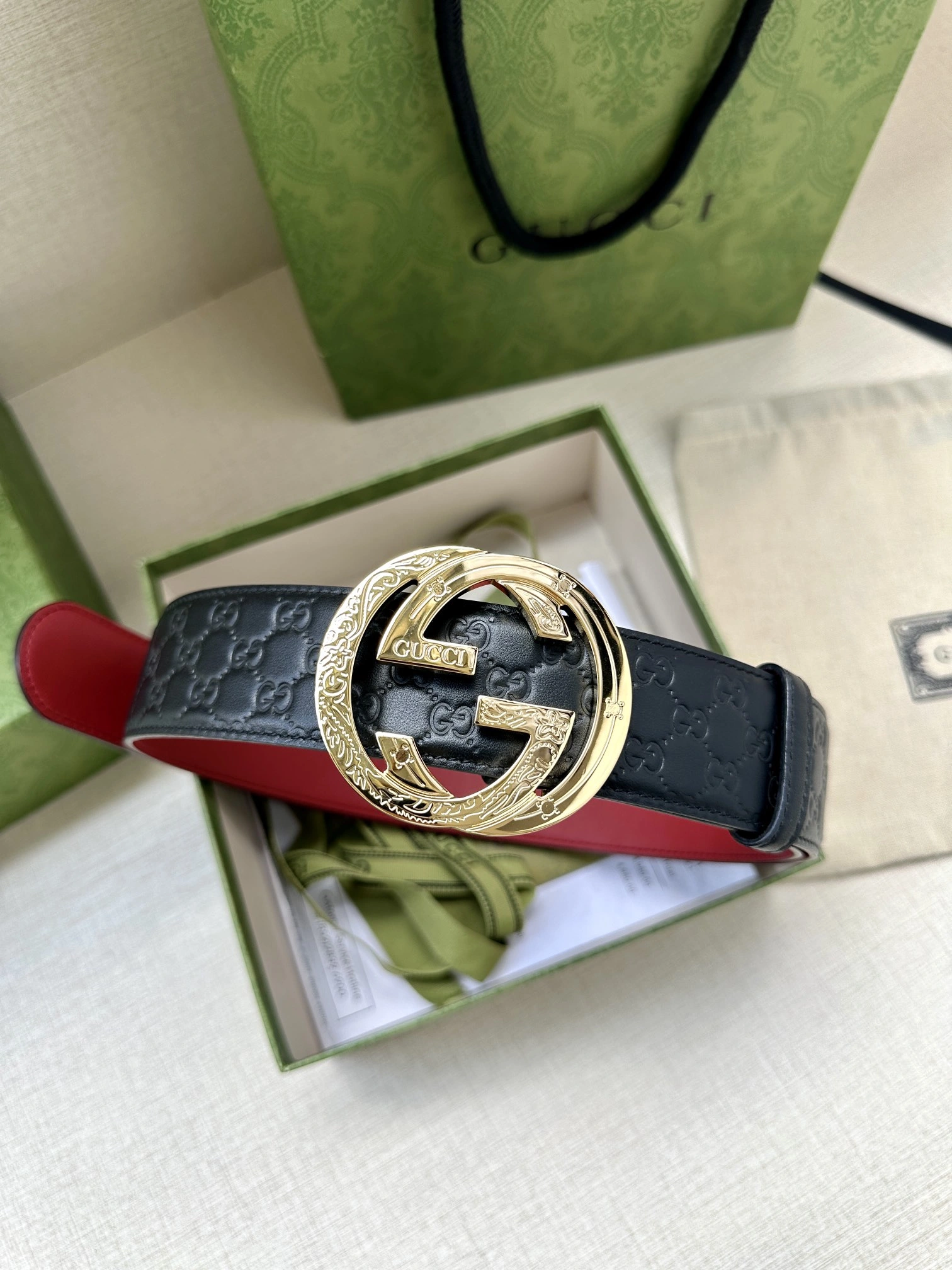 G*ucci Top Belts AT 20230905- Efficient 14948