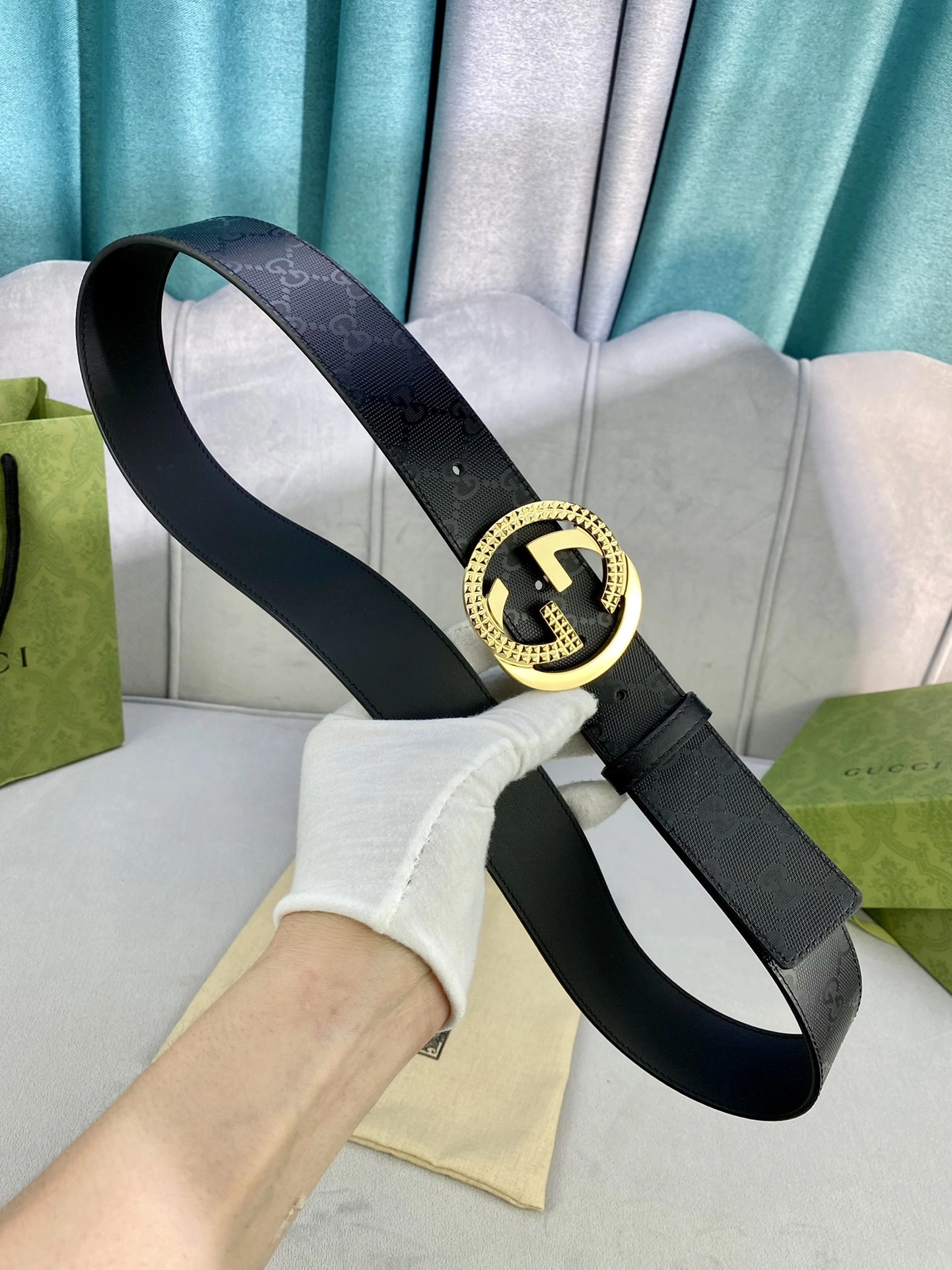 G*ucci Top Belts AT 20230906- Colorful 14919