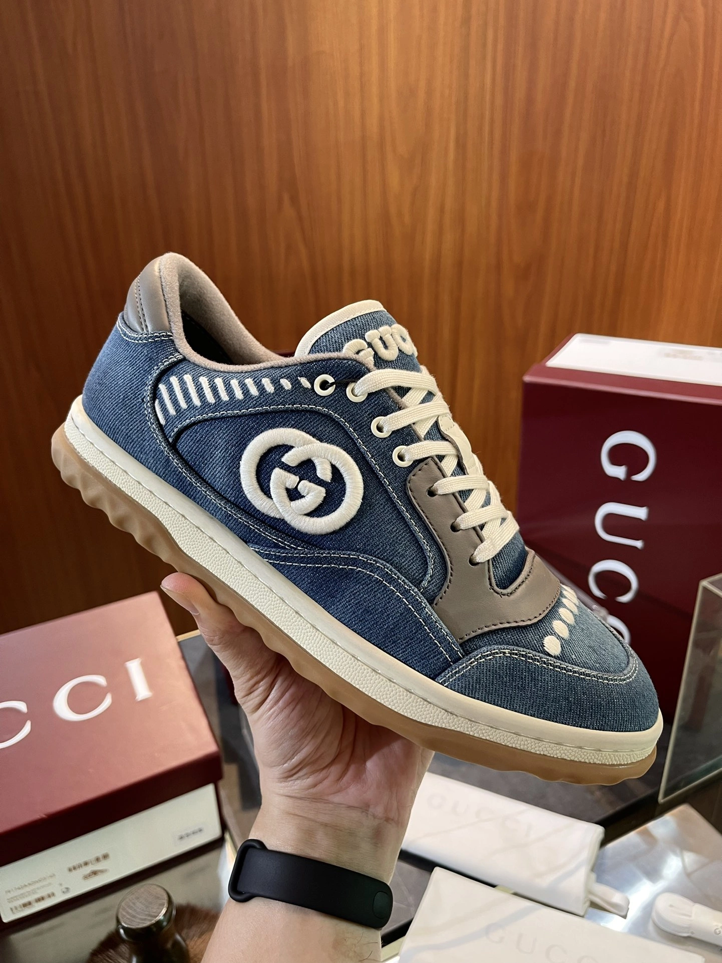G*ucci Top Sneaker Low RR 2020814- Affordable 3403
