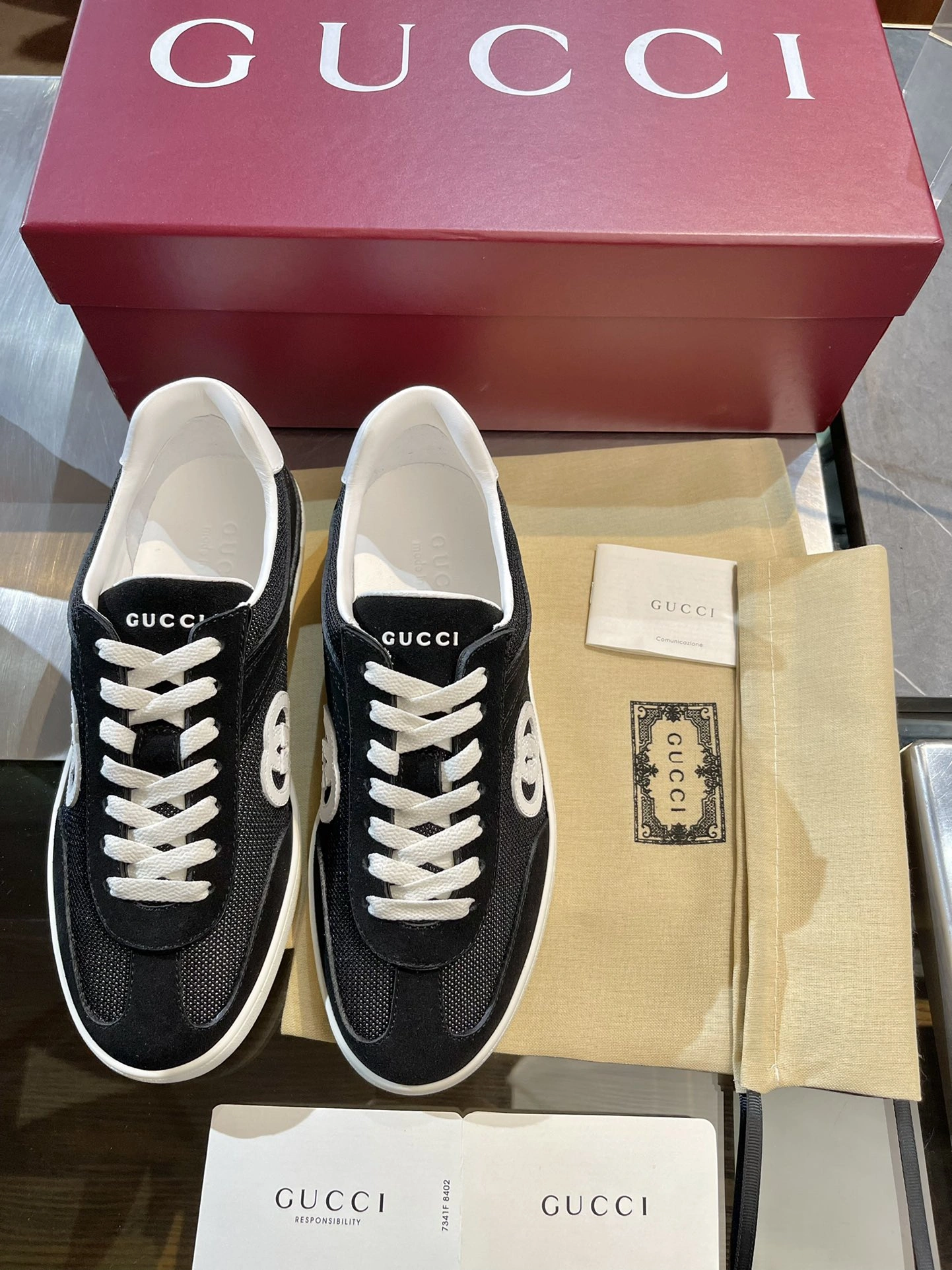 Packable G*ucci Top Sneaker Low RR 20240813- 3412