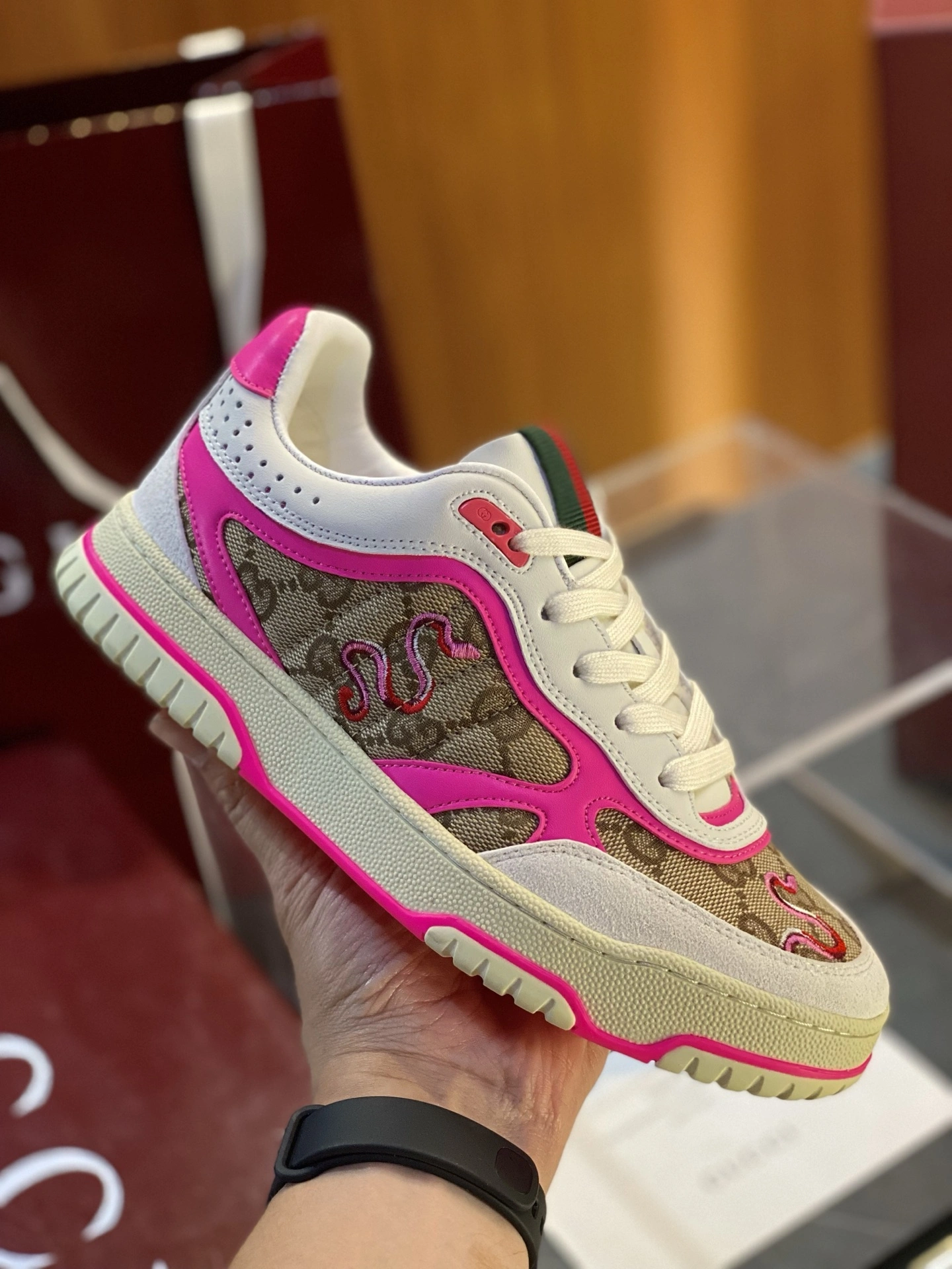Bright G*ucci Top Sneaker Low RR 20250415- 3388