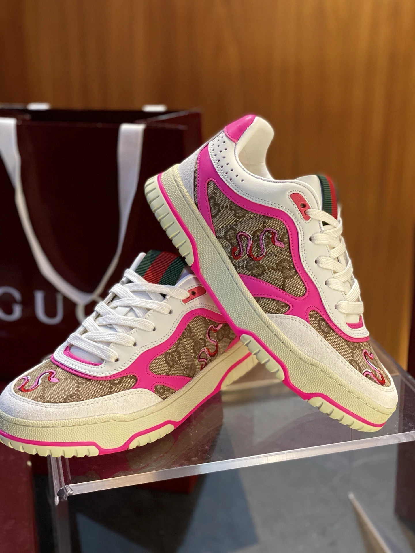 Bright G*ucci Top Sneaker Low RR 20250415- 3388