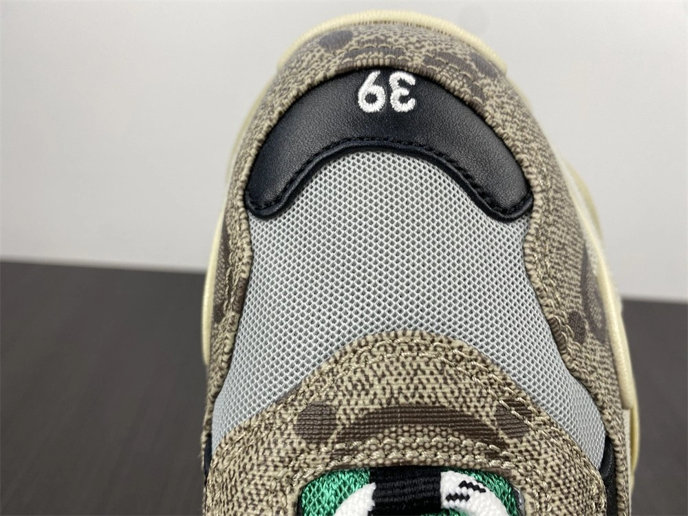 SunProtective G*ucci x B*alenciaga The Hacker Project Triple S Beige Green Yellow 681067UMO20 3472