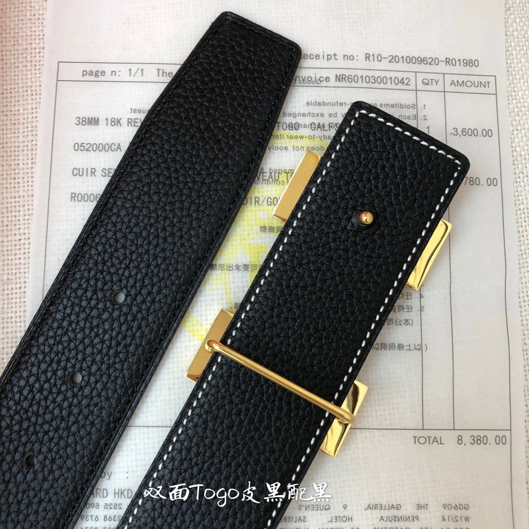 Bold H*ermes Belts Top Quality 3.8CM 16393