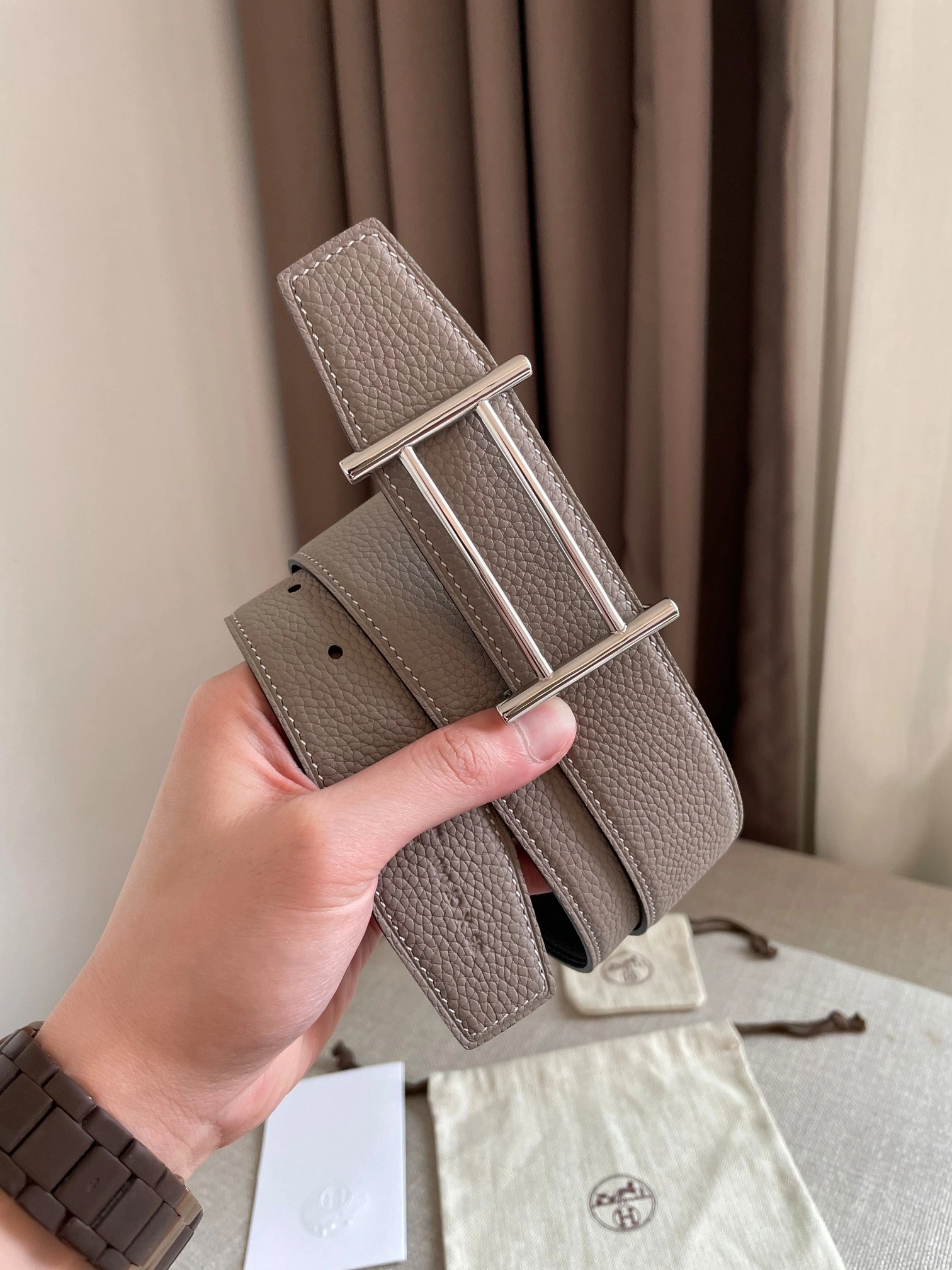 H*ermes Belts Top Quality 38mm Tailored 16418