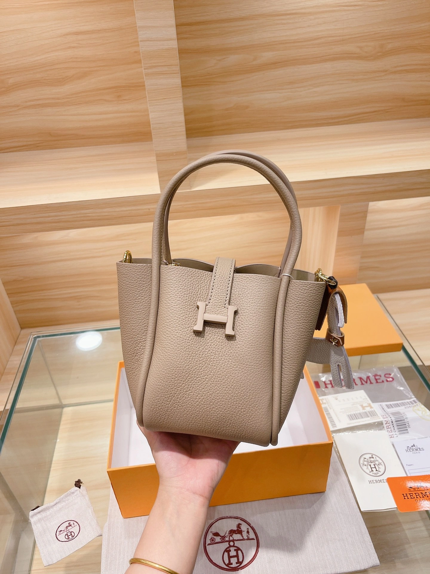 H*ermes Top Bag 15*18cm Snug 9721