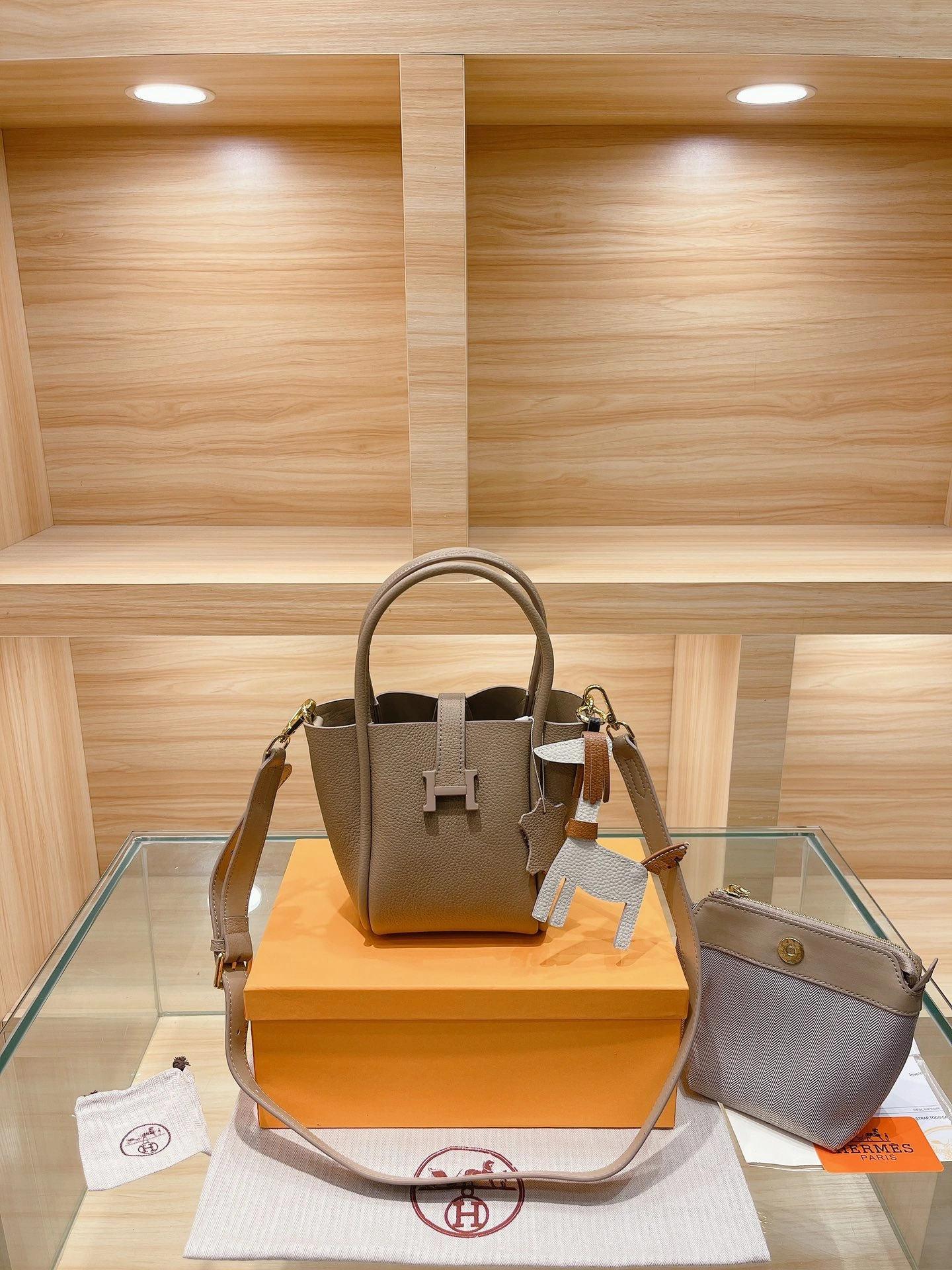 H*ermes Top Bag 15*18cm Snug 9721