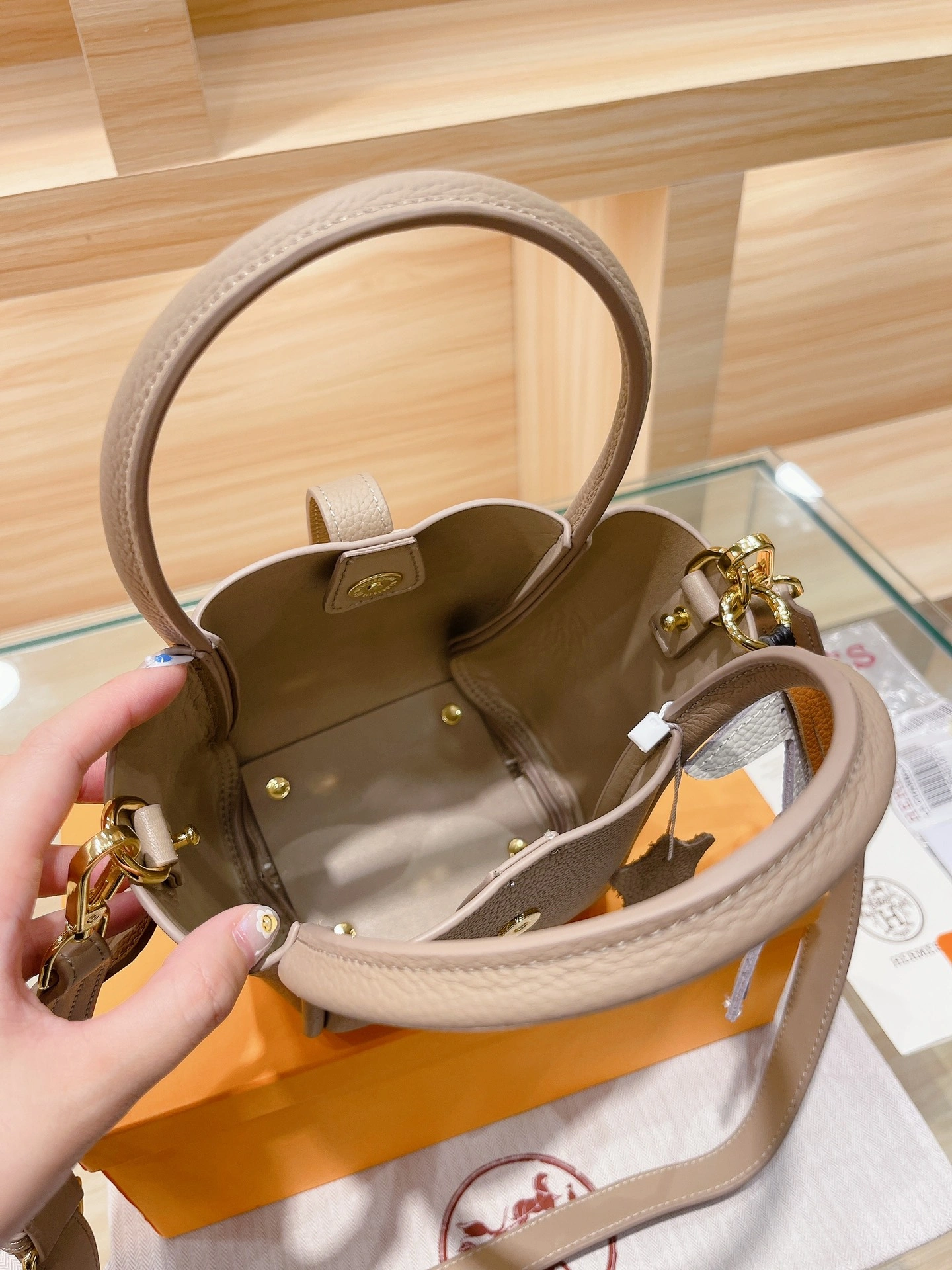 H*ermes Top Bag 15*18cm Snug 9721