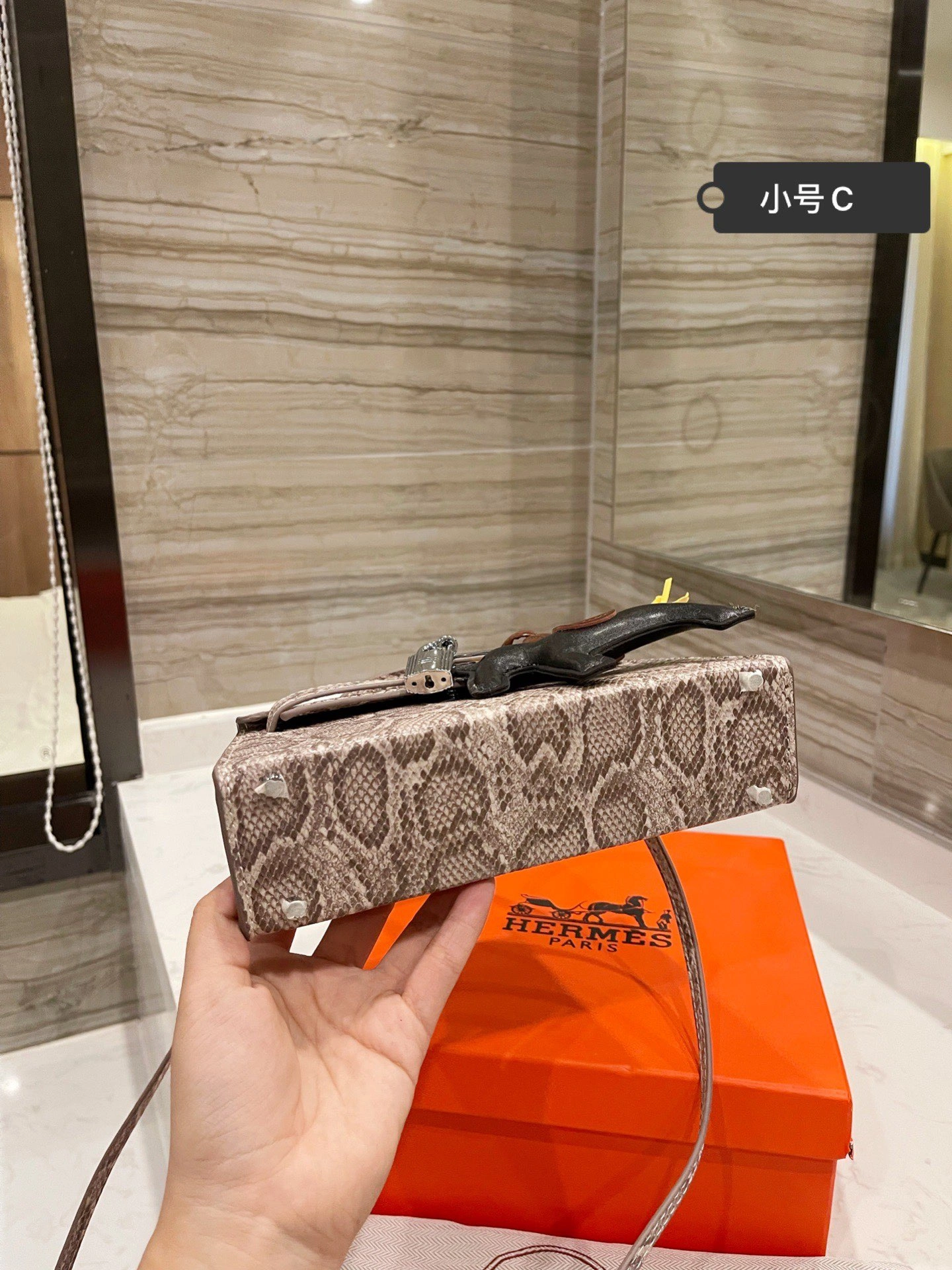 H*ermes Top Bag 20CM Unisex 9739