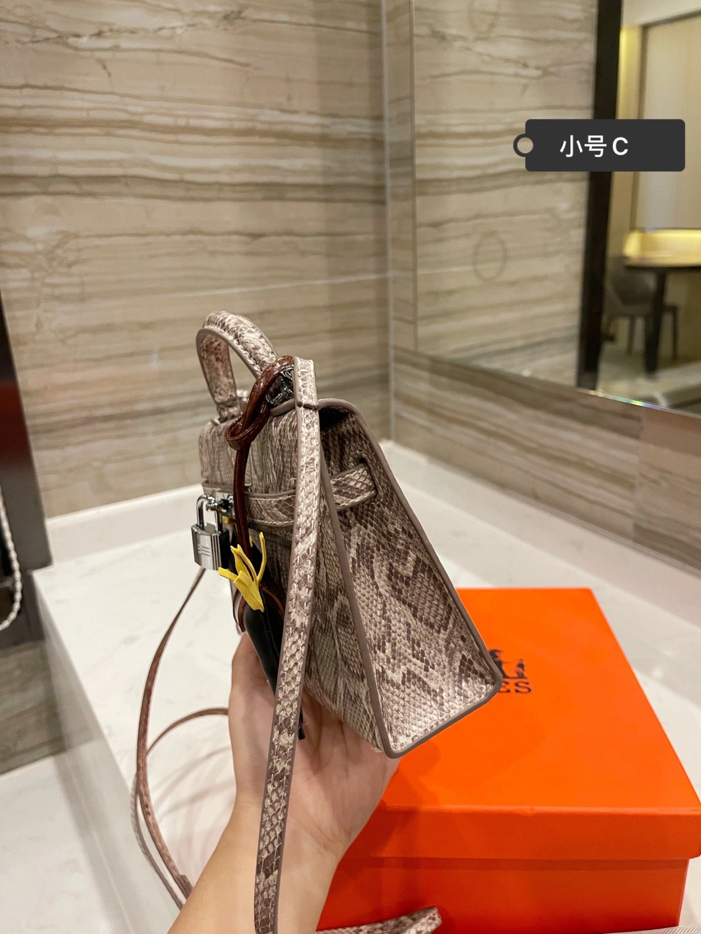H*ermes Top Bag 20CM Unisex 9739